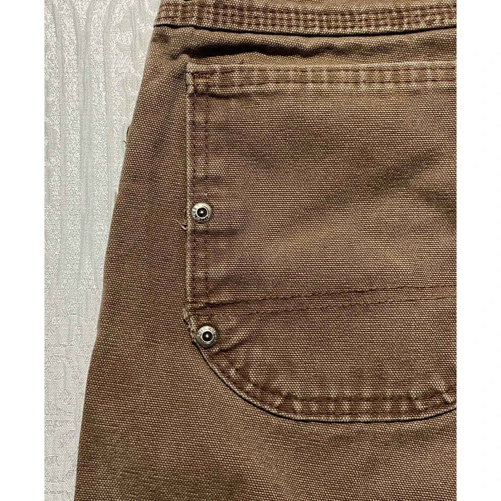 Dickies DU336RTB Brown Cotton Duck Relaxed Fit Carpenter Pants Mens 30x32 - Picture 5 of 10
